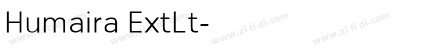 Humaira ExtLt字体转换